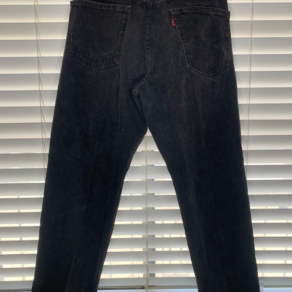 Vintage Lev’s Strauss Mens 550 Mens black Denim Jeans Size 34x30 331/7 - Picture 2 of 5
